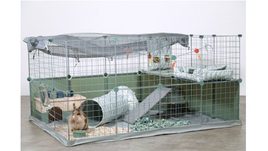 Comment nettoyer l'enclos modulable de mon lapin ?