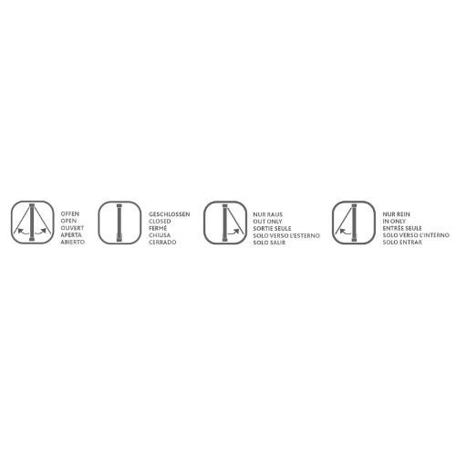 Chatière électromagnétique blanc - 4 positions