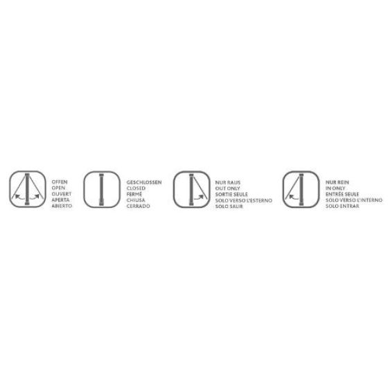 Chatière électromagnétique blanc - 4 positions