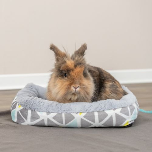 Panier pour lapin : lit en peluche