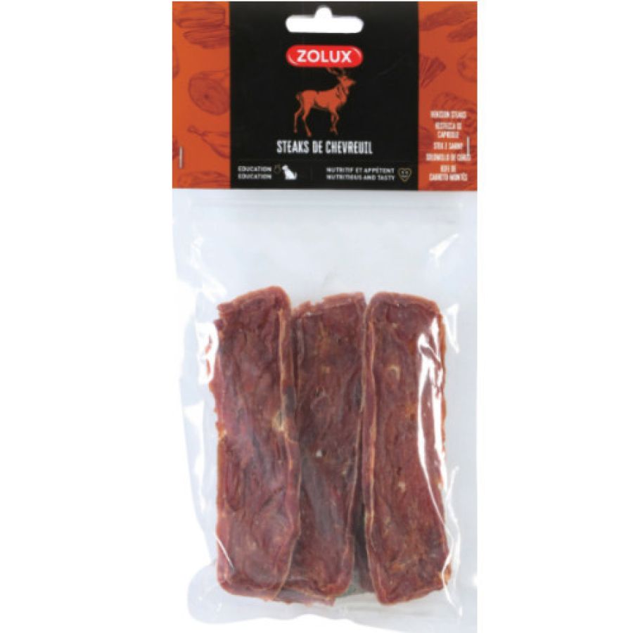 Friandise Steaks de chevreuil 60g pour chien