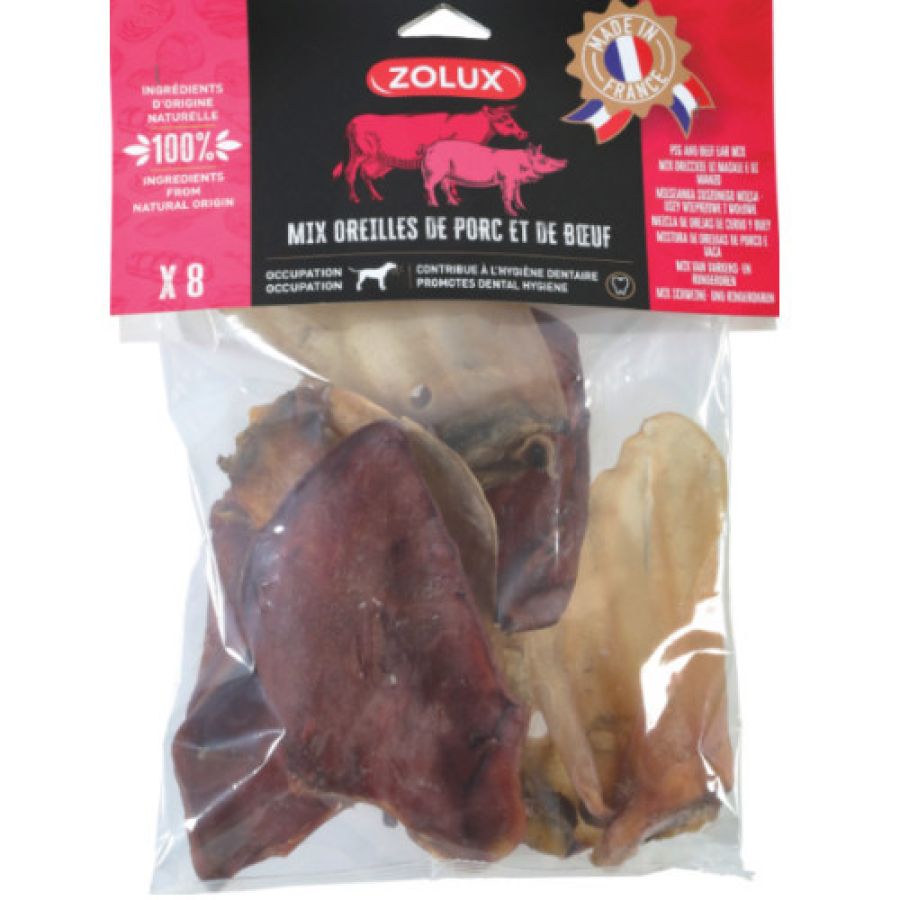 Sachet mix oreilles de porc et bœuf  200G