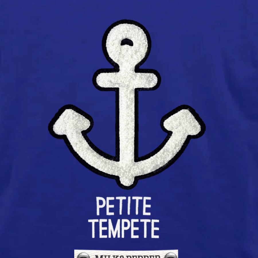 T-shirt Spécial bouledogue Ancre bleu NOAN