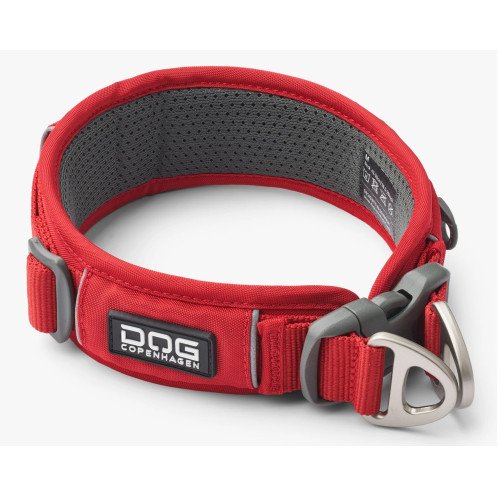 Collier large urban explorer ROUGE pour chien