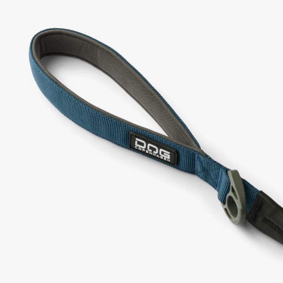 Laisse urban rope ronde en corde BLEU OCÉAN pour chien, solide