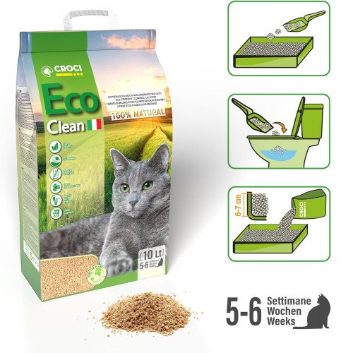 Litière pour chat eco clean 10 litres