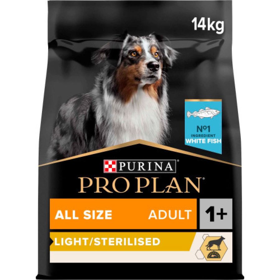 Purina Proplan Adult Sterilised ALL SIZE adult poisson blanc