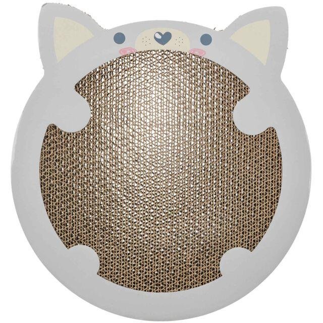 Griffoir chaton en carton tête de chat