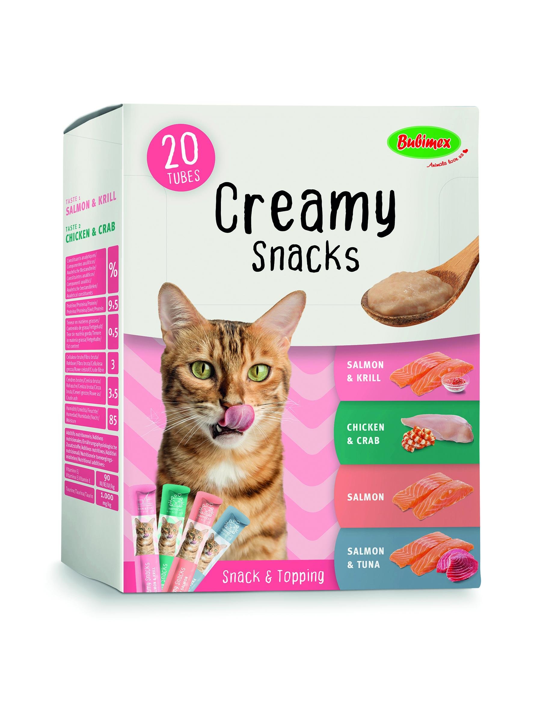 Friandise en pâte à lécher Creamy multipack pour chat