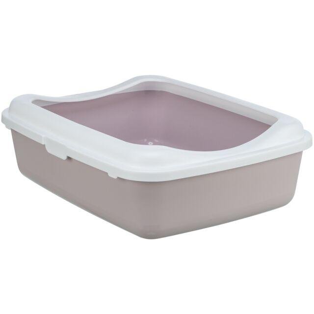 Bac à litière Classic mauve et blanc