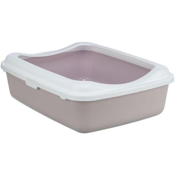 Bac à litière Classic mauve et blanc