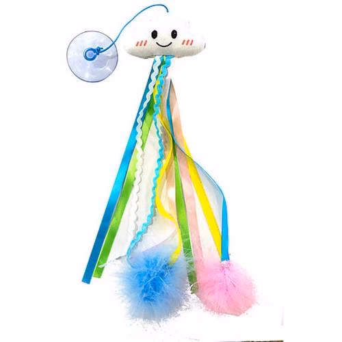 Jouet pour chat avec ventouse