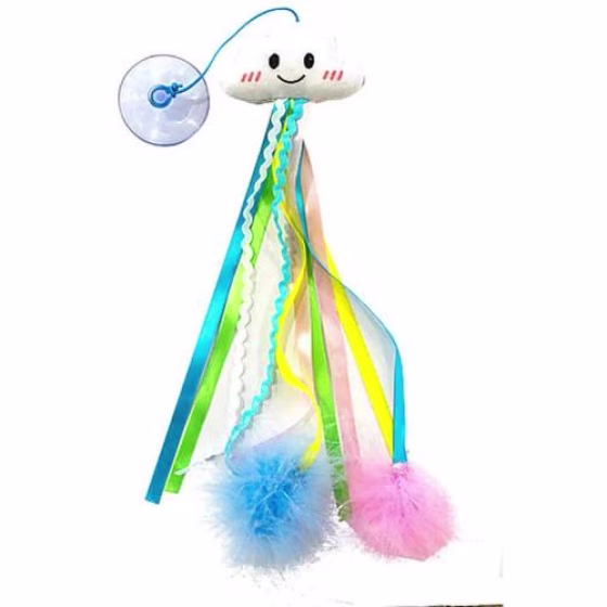 Jouet pour chat avec ventouse
