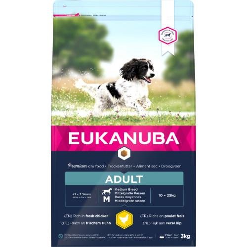 Croquettes Eukanuba adult chien moyen