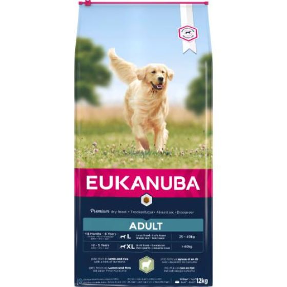 Croquettes Eukanuba adult grand chien agneau riz