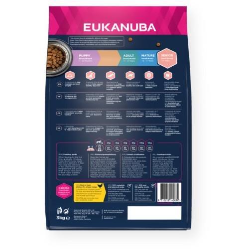 Croquettes Eukanuba petit chien senior au poulet frais