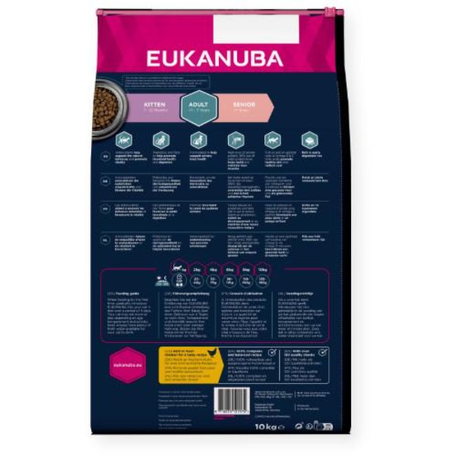 Croquettes chat adult Eukanuba au poulet