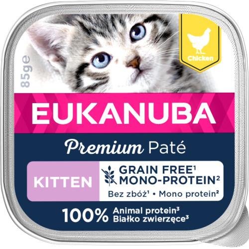 Patée sans céréales Eukanuba chaton au poulet