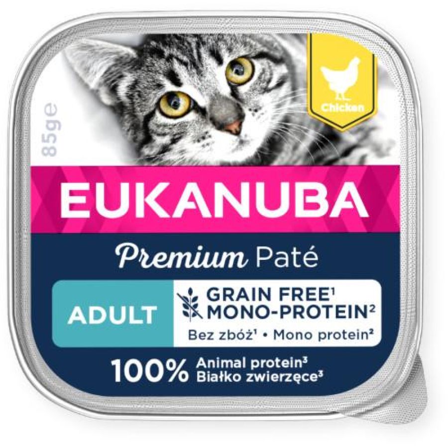 Patée sans céréales Eukanuba chat au poulet