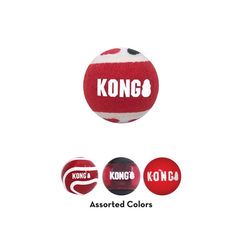 Lot de 4 Balles KONG signature Medium