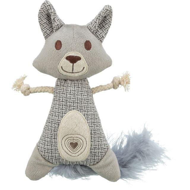 Peluche raton laveur XXL pour chat