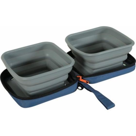 Gamelle Pliable 2 en 1 Bivouak pour Chien et Chat