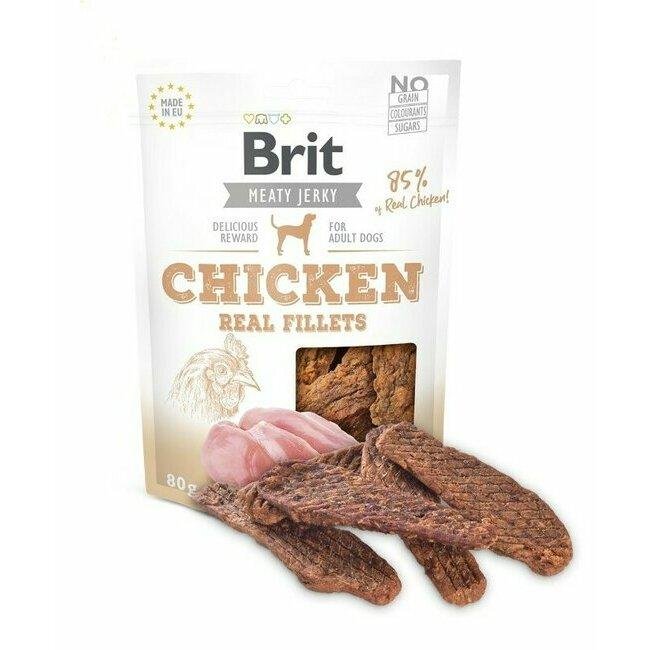 Filets Jerky Poulet : Friandises 100 % naturelles pour chiens