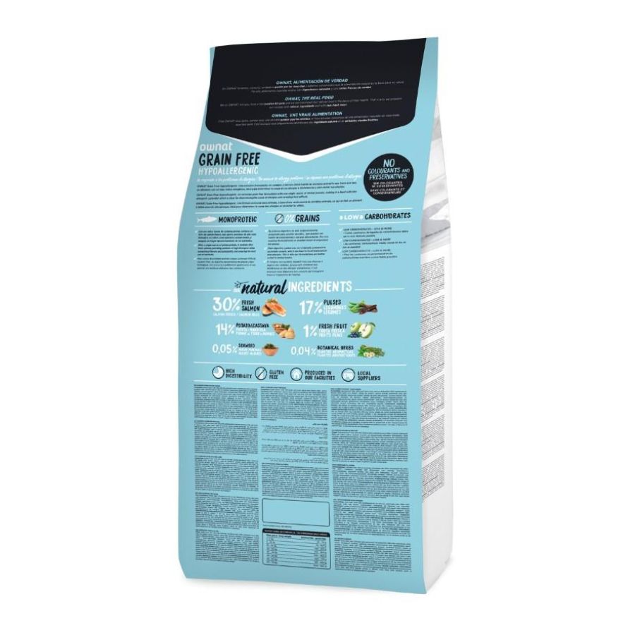 Croquettes sans céréales hypoallergéniques au saumon pour chien sensible