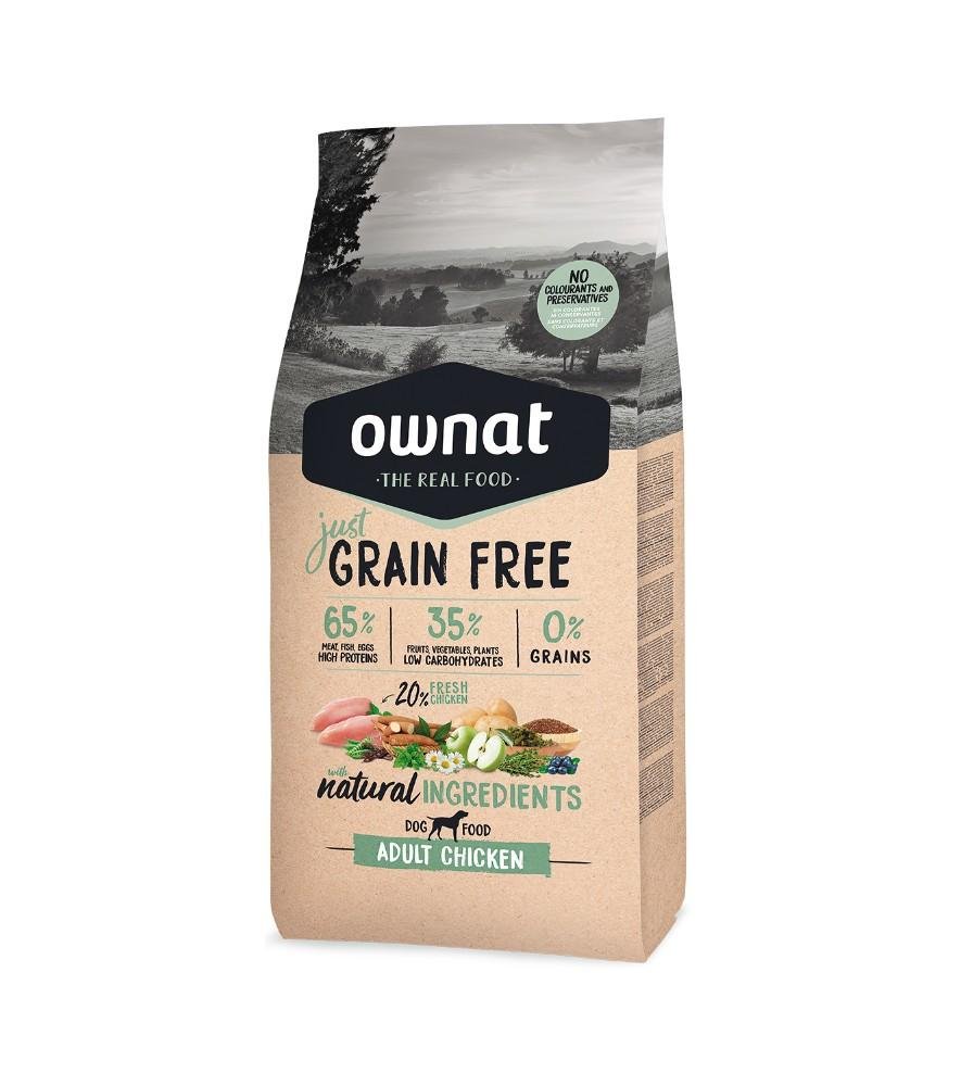 Croquettes just grain free pour chien adulte au poulet
