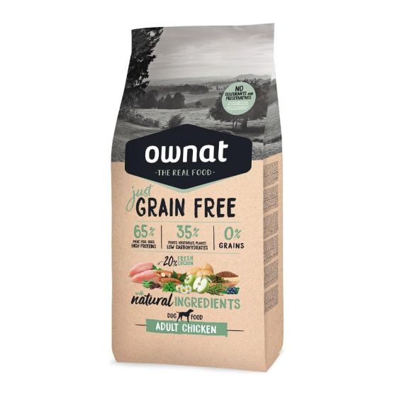 Croquettes just grain free pour chien adulte au poulet
