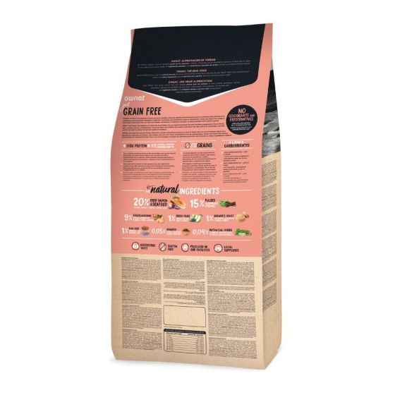 Croquettes just grain free pour chien adulte au saumon