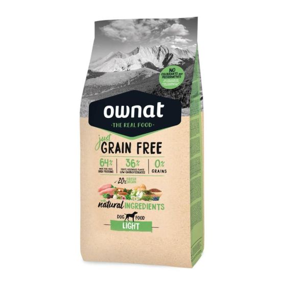 Croquettes just grain free light pour chien stérilisé ou en surpoids