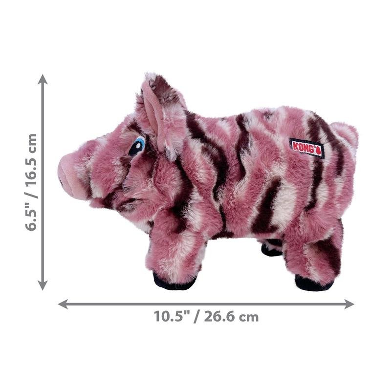 Peluche KONG Low Stuff Cochon Rayée