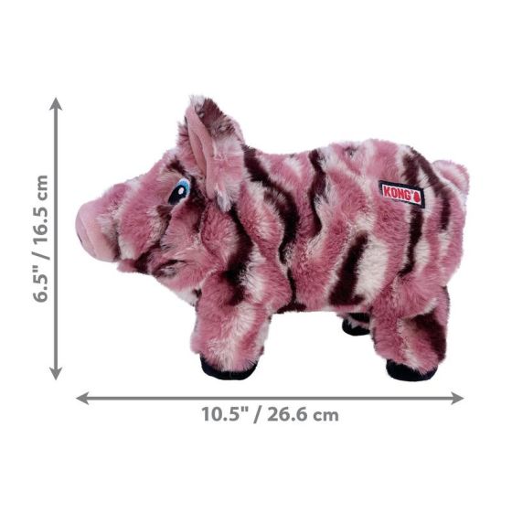 Peluche KONG Low Stuff Cochon Rayée