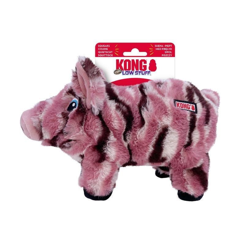 Peluche KONG Low Stuff Cochon Rayée