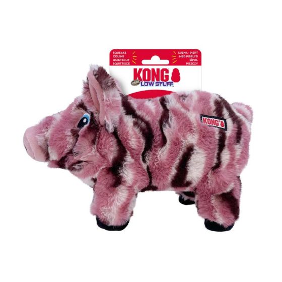 Peluche KONG Low Stuff Cochon Rayée