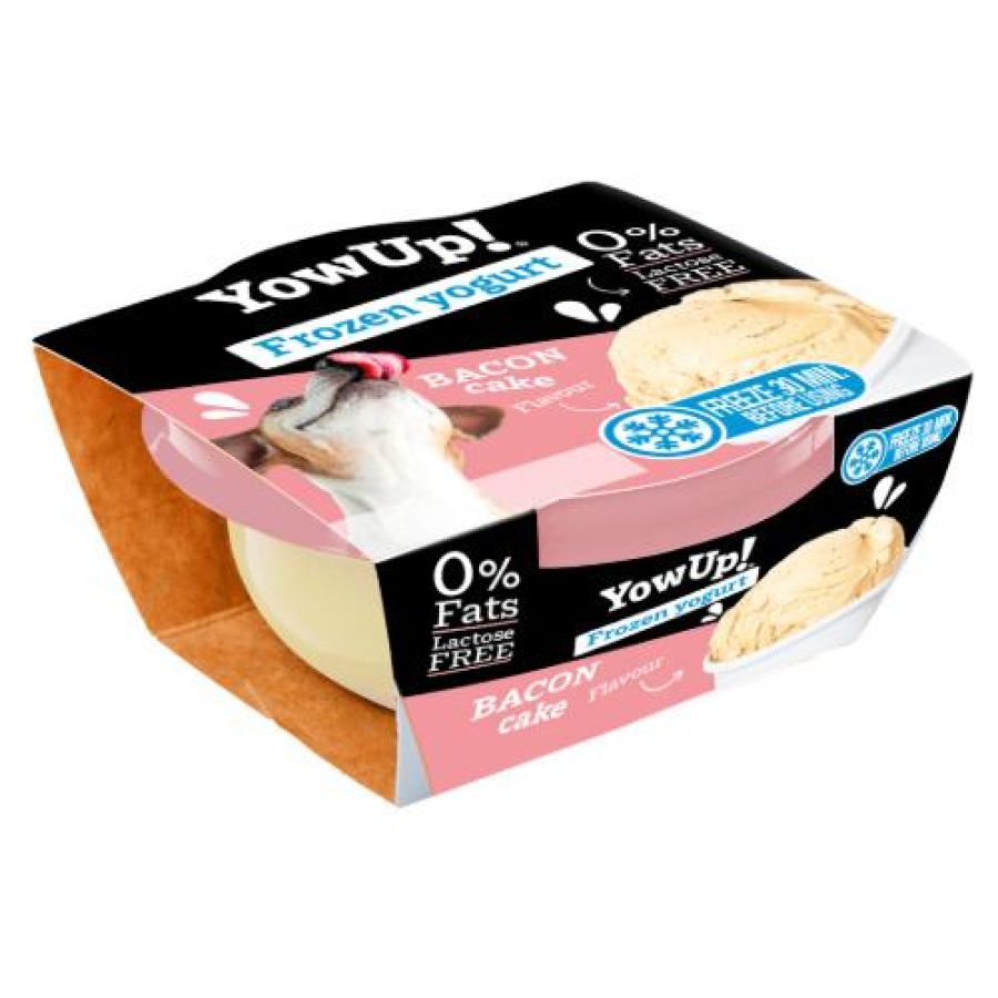 Yaourt glacé goût Bacon Cake pour chien