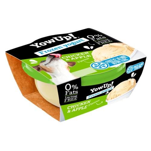 Yaourt glacé goût Poulet & Pomme pour chien