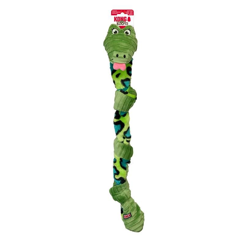 Jouet KONG Knots Snake Md/Lg – Résistant & Couineur