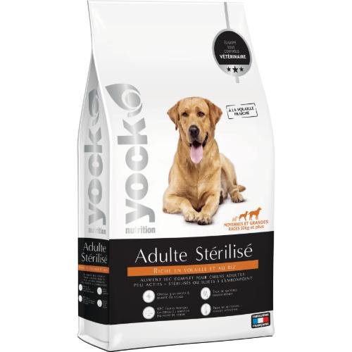 Croquettes YOCK NUTRITION pour chien stérilisé ou en surpoids – moyennes et grandes races