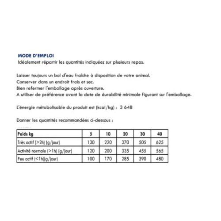 Croquettes sans céréales, Chien senior moyenne et grande race 12 kg YOCK NATURE