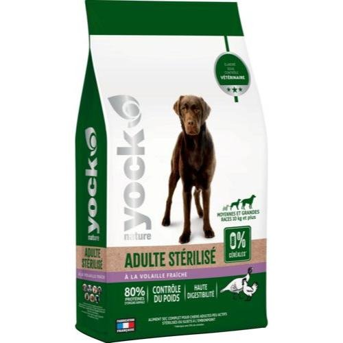 Croquettes sans céréales allégées – Moyennes & grandes races 12 kg YOCK NATURE