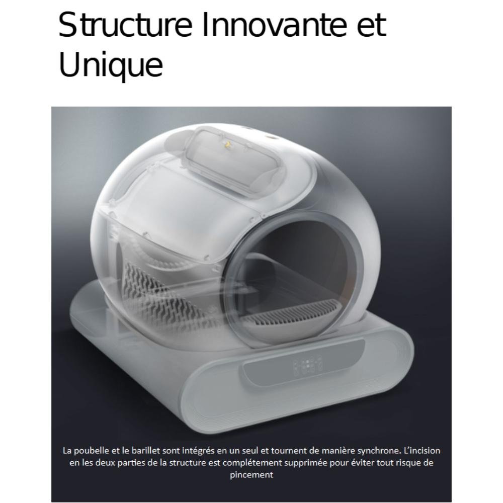 Maison de toilette automatique, Litière autonettoyante pour chat