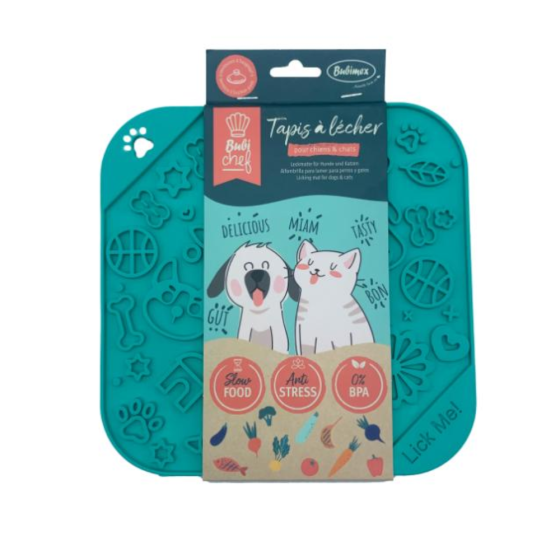 Tapis à lécher BubiChef LickMe pour chien et chat