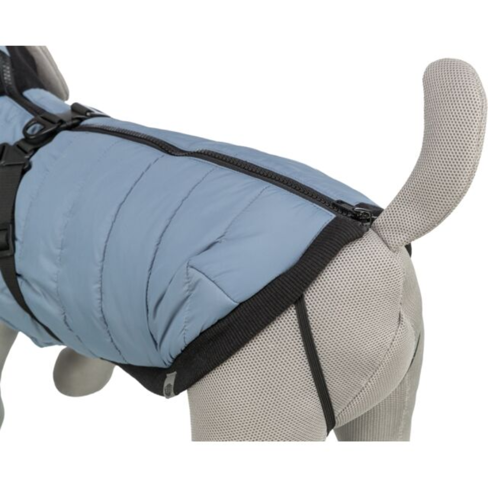 Manteau pour chien harnais intégré Pontis BLEU GRIS