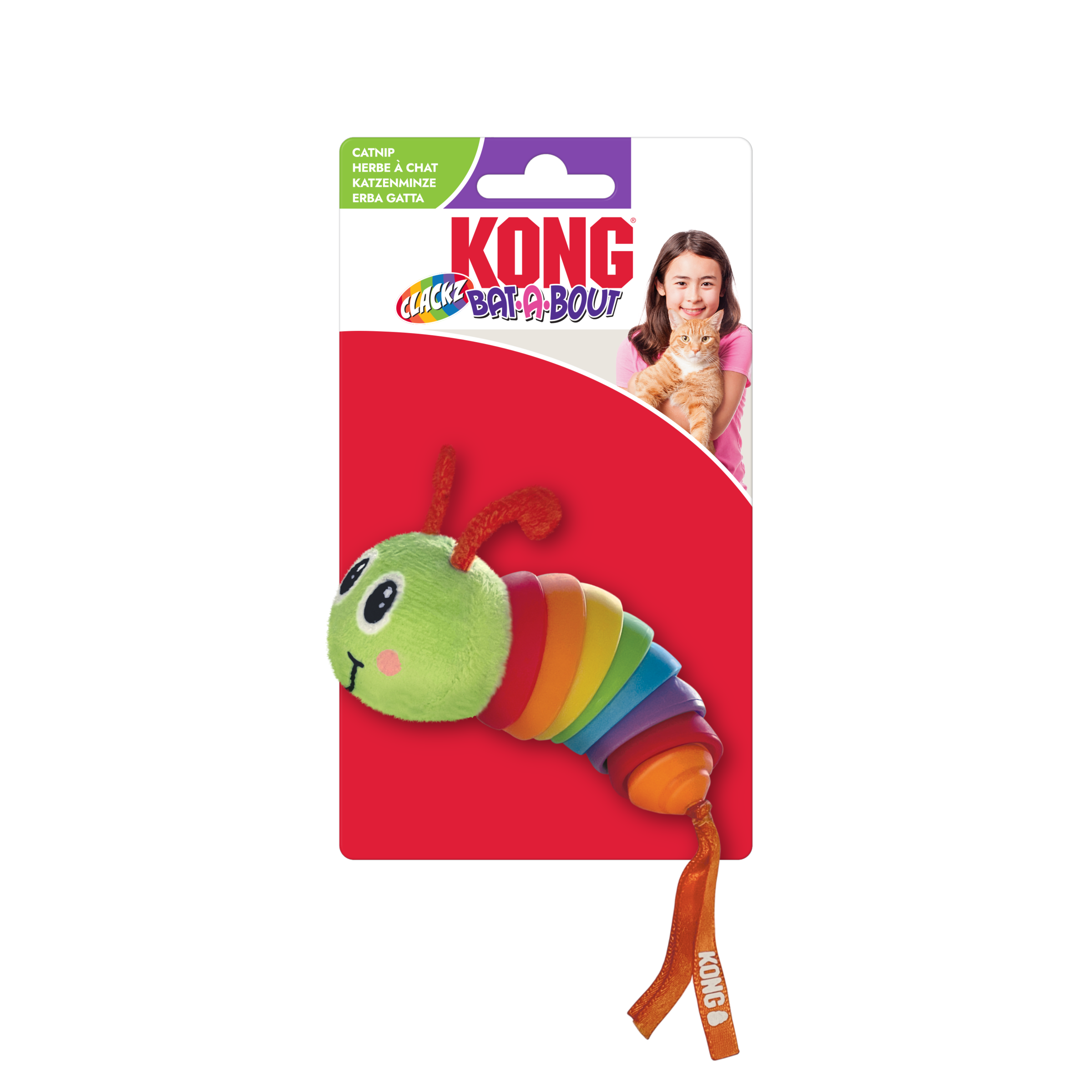 Jouet KONG Bat-a-Bout Clackz Chenille