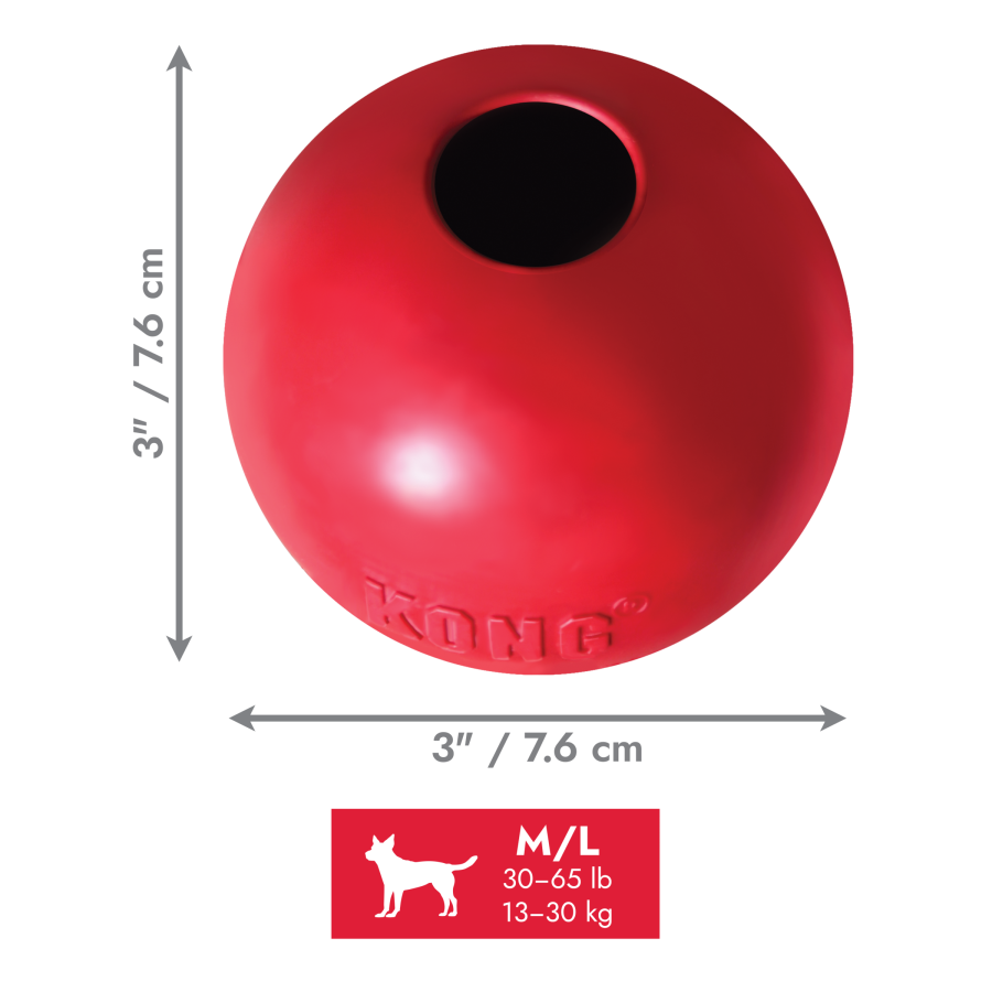 Balle KONG rouge