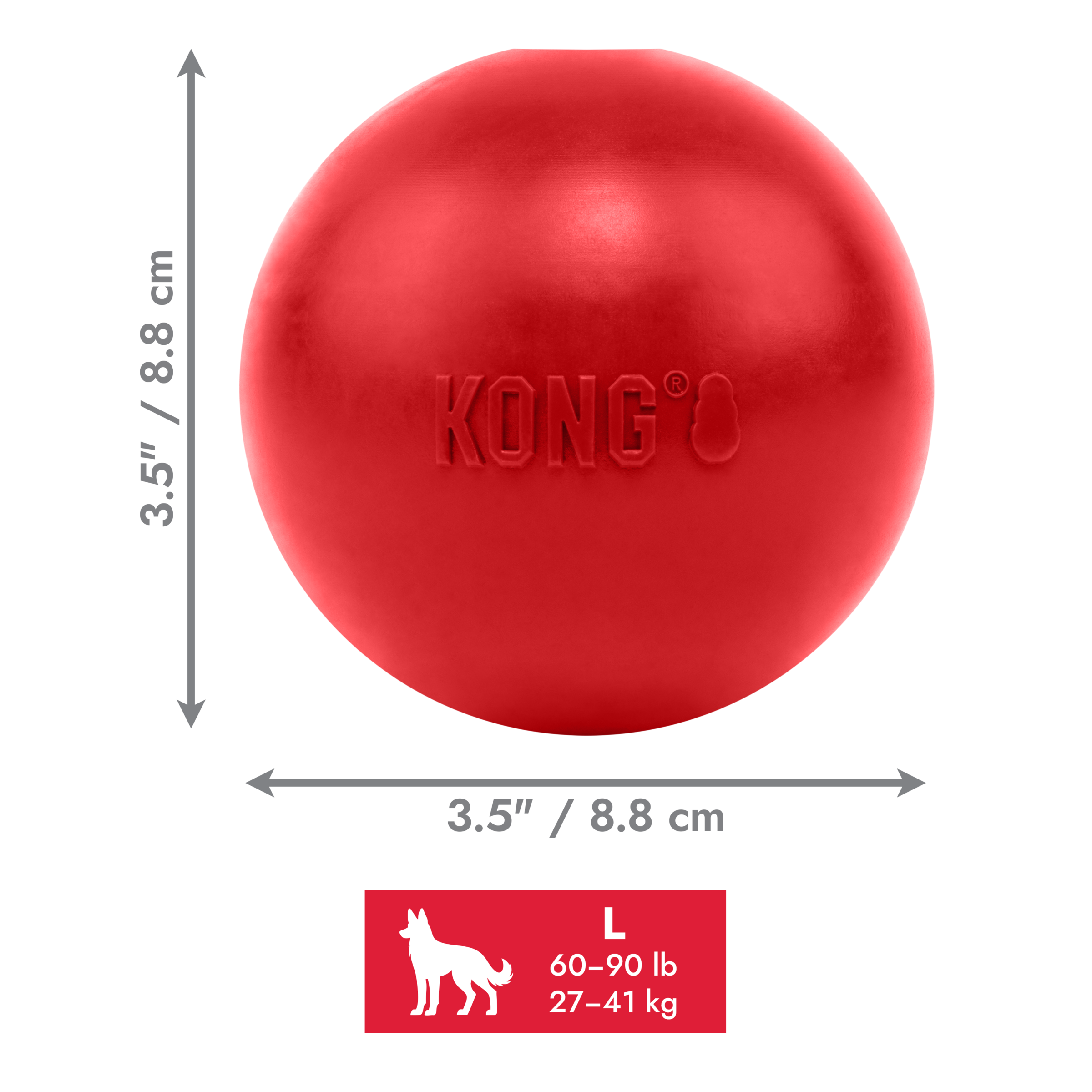 Balle KONG rouge