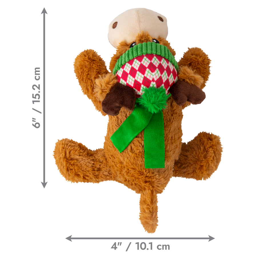 Peluche de Noël KONG Holiday Cozie Renne