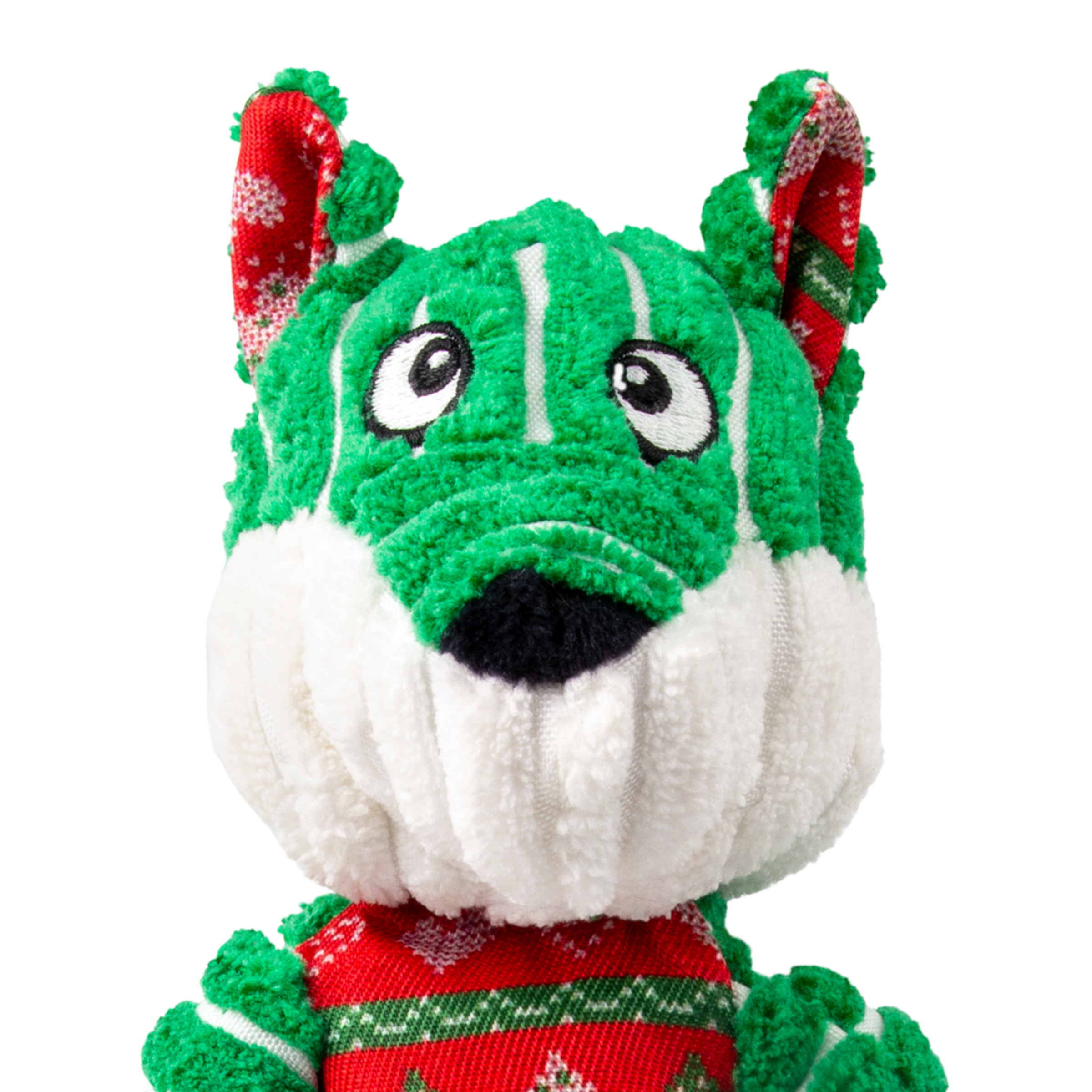 Peluche de Noël KONG Holiday Floppy Knots Fox